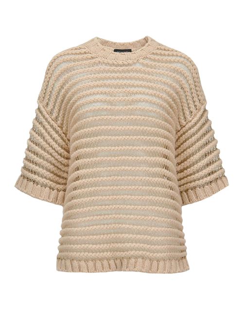 pure camel crew neck FABIANA FILIPPI | MAD215F094L5201236
